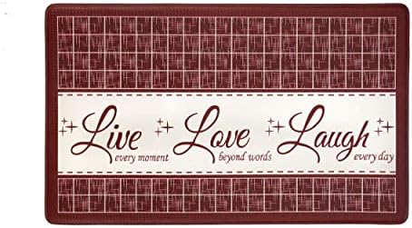 Anti-Fatigue Floor Comfort Mat, Live, 18 x 30 in, Burgundy