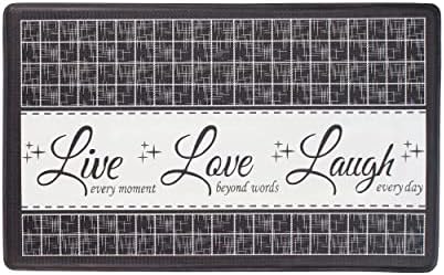 Anti-Fatigue Floor Comfort Mat, Live, 18 x 30 in, Charcoal