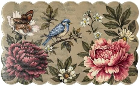 Anti Fatigue Scallop Mat 18 x 30 in, Botanical