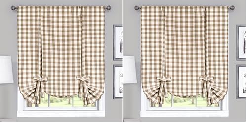 Buffalo Check Tieup Window Curtain