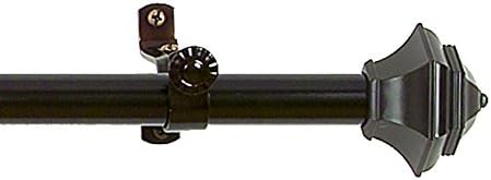 Buono II Jordan Curtain Rod with Finials, 66-120 in