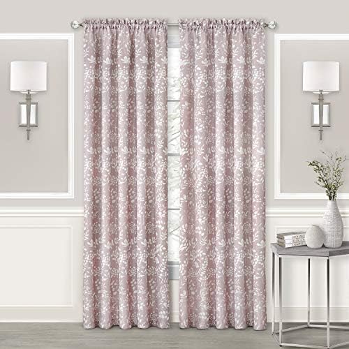 Charlotte Rod Pocket Panel, Blush, 52 x 84 in