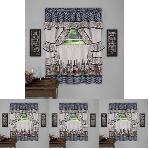 Chateau Cottage Set, Navy 4-Pack