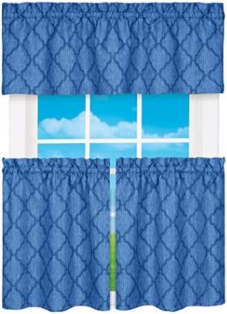 Colby Tier and Valance Set, Blue