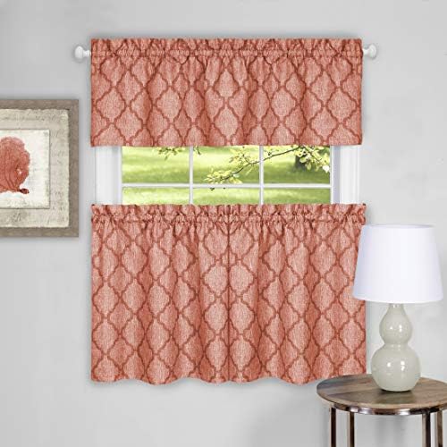 Colby Tier and Valance Set, Orange