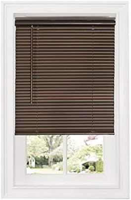 Cordless Room Darkening Mini Blind, Mahogany, 36 x 64 in
