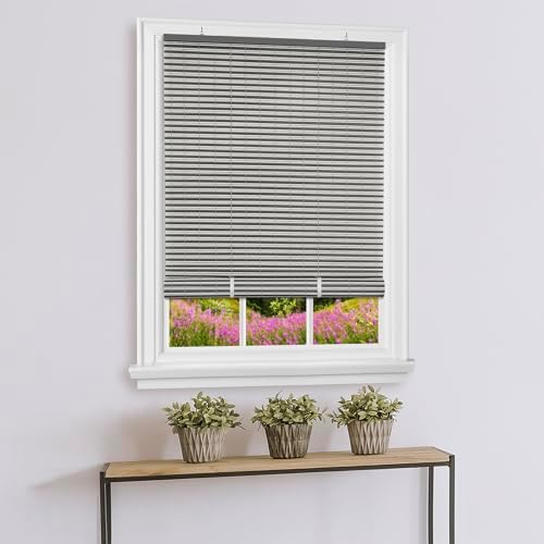 Cordless Veranda Vinyl Roll-Up Blind, Charcoal, 72 x 72 in
