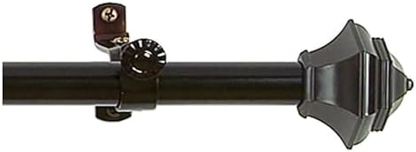 Curtain Rods With Finials, Buono II, 28-48 in