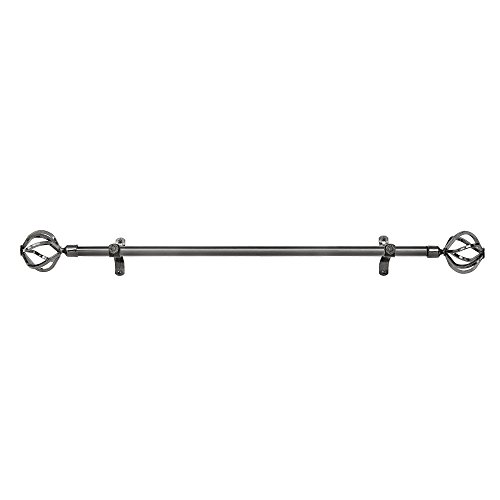 Curtain Rods with Finials, Carrera, 48-86 in