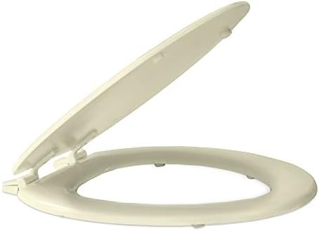 Elongated Wood Toilet Seat, Bone