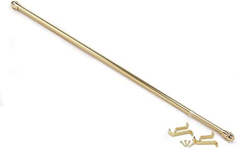 Fantasia Cafe Curtain Rod, Finials, 28-48 in