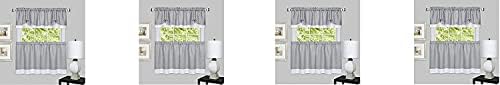 Grey/White chim Home Furnishings DRTV24GW12 Darcy Window