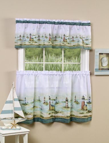 Hampton Printed Tier & Valance Set
