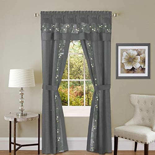 Light-Filtering Curtain Set, Grey