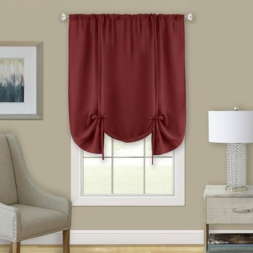 Light Filtering Darcy Tie-Up Shade, Marsala
