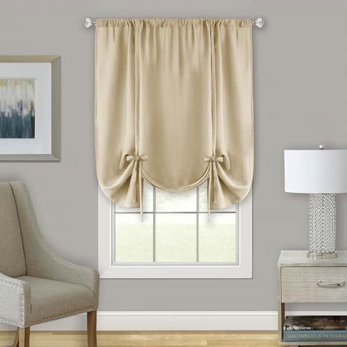 Light Filtering Darcy Tie-Up Shade, Tan