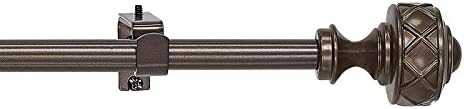 Mocha Buono II Decorative Rod & Finial Lattice, 3-Pack