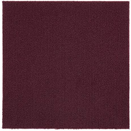Nexus Burgundy 12x12 Self Adhesive Carpet Floor Tile