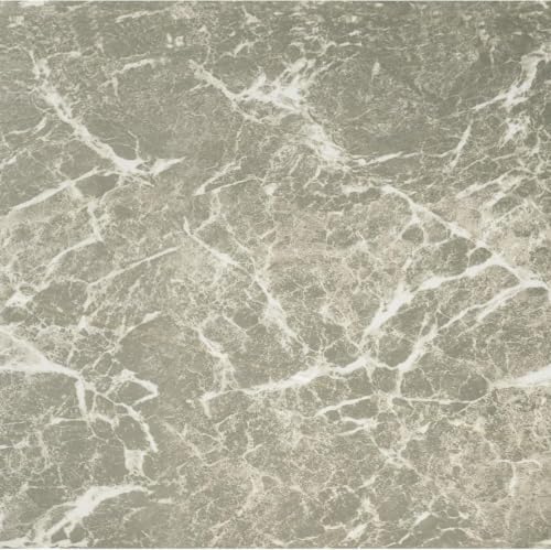Nexus Peel & Stick Vinyl Floor Tiles, Grey, 12 x 12 in, 20-Pack, Grey Marble