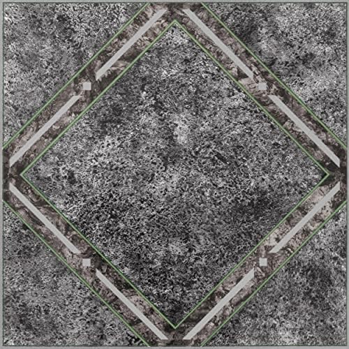 Nexus Self Adhesive 12-Inch Vinyl Floor Tiles, 12 x 12 in, 20-Pack, Metallic Marble Diamond