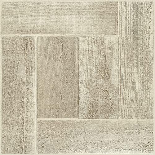 Nexus Self Adhesive 12-Inch Vinyl Floor Tiles, 12 x 12 in, 20-Pack, Saddlewood