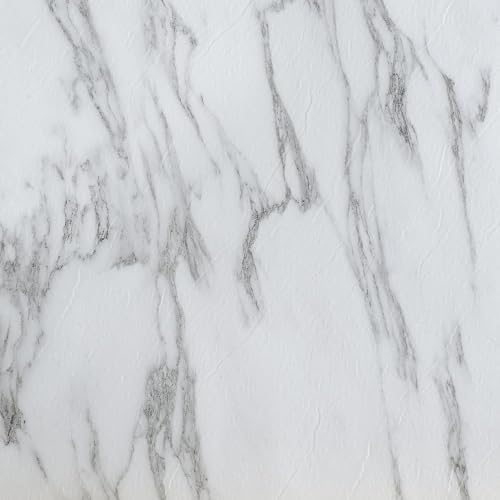 Nexus Self Adhesive 12-Inch Vinyl Floor Tiles, 12 x 12 in, 20-Pack, Bianco Marble