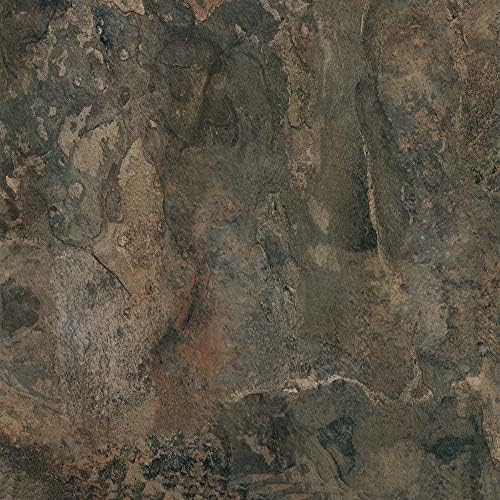 Nexus Self Adhesive 12-Inch Vinyl Floor Tiles, 12 x 12 in, 20-Pack, Dark Slate Marble