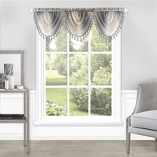 Ombre Light Filtering Waterfall Valance