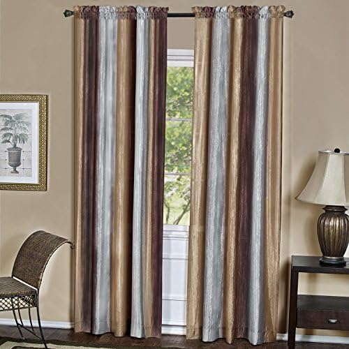 Ombre Panel Light Filtering Semi-Sheer Window Curtain, 50 x 84 in