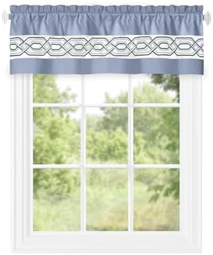 Paige Curtain Valance, Blue