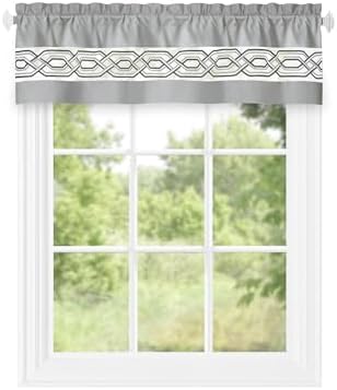 Paige Curtain Valance, Silver