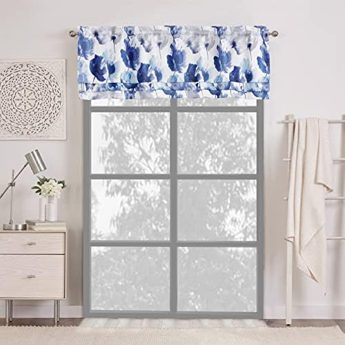 Poppy Field Curtain Panel, Grey, 50 x 63 in