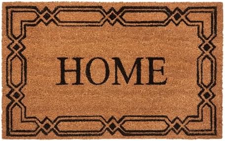 Printed Coir Door Mat, Heavy-Duty for All Weather