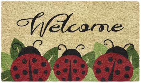 Printed Coir Door Mat, Ladybug