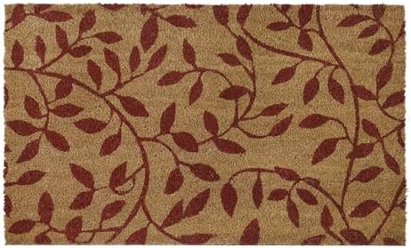 Printed Coir Door Mat, Leaves