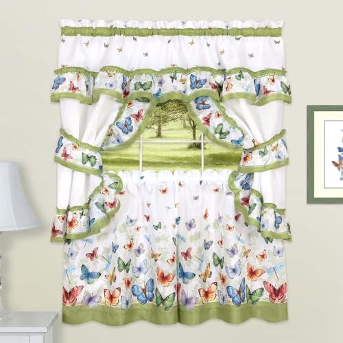 Printed Cottage Window Curtain Set