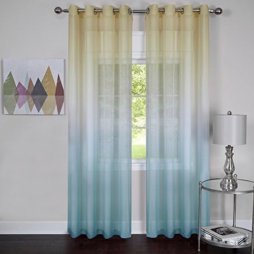 Rainbow Single Grommet Panel, Grommet Top, 52 x 84 in, Blue