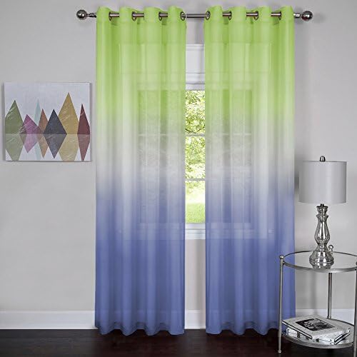 Rainbow Single Grommet Panel, Grommet Top, 52 x 84 in, Green