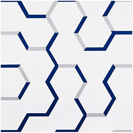 Retro Self Adhesive 12-Inch Vinyl Floor Tiles, 12 x 12 in, 20-Pack, Geo Puzzle
