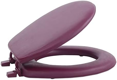 Soft Standard Vinyl Toilet Seat, Burgundy