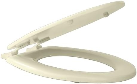 Standard Wood Toilet Seat, Bone