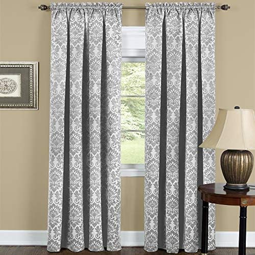 Sutton Curtain Panel, Silver