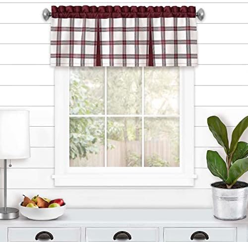 Tate Curtain Valance, Burgundy