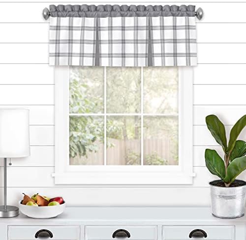 Tate Curtain Valance, Grey