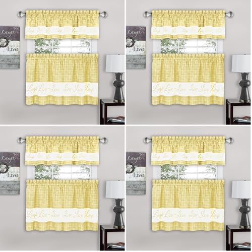 Tier and Valance Window Curtain Set