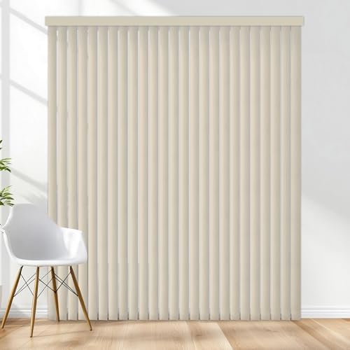 Vertical Hard Window Patio Blinds, Alabaster