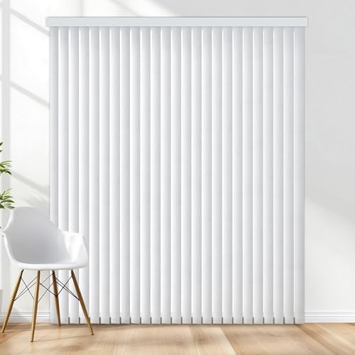 Vertical Hard Window Patio Blinds, White