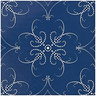 Vinyl Peel & Stick Vinyl Floor Tiles, Navy
