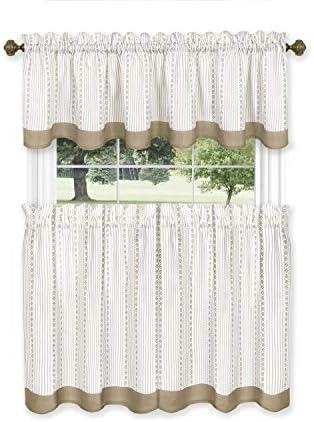 Westport Tier and Valance Set /, Taupe